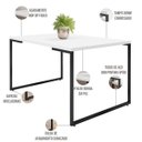 Ver imagem 3 de Mesa de Jantar Rivera Industrial Branco com 4 Cadeiras Eiffel Charles Eames Preto