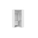 Ver imagem 2 de Guarda-Roupa Canto Modulado com Espelho 2 Portas 3 Gavetas Supreme Robel