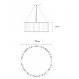Lustre Pendente Madeira Redondo 25x15cm - 2 Luzes E27 Imbuia - 2