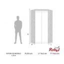 Ver imagem 3 de Guarda-Roupa Canto Modulado com Espelho 2 Portas 3 Gavetas Supreme Robel