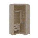 Ver imagem 2 de Guarda-Roupa Canto Modulado com Espelho 2 Portas 3 Gavetas Supreme Robel