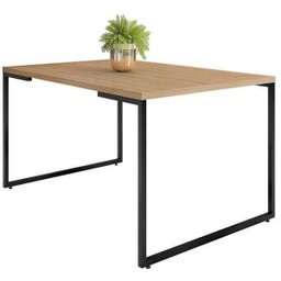 Mesa de Jantar Rivera Industrial Nature com 4 Cadeiras Eiffel Charles Eames Preto - 4