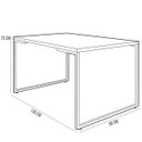 Ver imagem 7 de Mesa de Jantar Rivera Industrial Preto com 4 Cadeiras Eiffel Charles Eames Branco