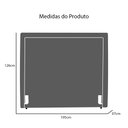 Ver imagem 6 de Cabeceira Stella Estofada Para Cama Box Super King 195 cm Suede Estopar Stella Casal Suer King Suede