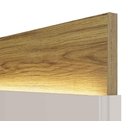 Ver imagem 5 de Painel para Tvs até 75 Polegadas New Lincoln 240cm Freijó com Grigio Gloss