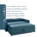 Ver imagem 4 de Sofá Icaria 3 em 1 Sofá Chaise Cama Azul Estofama