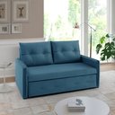 Ver imagem 7 de Sofá Icaria 3 em 1 Sofá Chaise Cama Azul Estofama