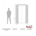 Ver imagem 3 de Guarda-Roupa Canto Modulado com Espelho 2 Portas 3 Gavetas Supreme Robel