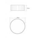 Ver imagem 2 de Lustre Plafon Madeira Redondo 25cm - 2 Luzes E27 - Imbuia