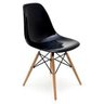 Cadeira Decorativa Eiffel Charles Eames F03 Preto com Pés de Madeira - Lyam Decor - 8