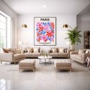 Ver imagem 3 de Quadro Canvas Flower Market Paris 90x60cm Mold Preta