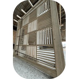Kit Parede de Cobogós - 16 Peças (cobre 4,54 M²) - Pensemadeiras - Única Único - 2