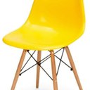 Ver imagem 6 de Mesa de Jantar Rivera Industrial Preto com 4 Cadeiras Eiffel Charles Eames Amarelo