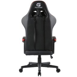 Cadeira Gamer Giratória com Elevação A Gás 2 Almofadas de Apoio Vickers Preto e Vermelho - 4