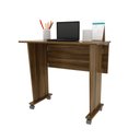 Ver imagem 4 de Escrivaninha Mesa Escritório Dobrável 80cm com Rodízio ME4117