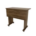 Ver imagem 3 de Escrivaninha Mesa Escritório Dobrável 80cm com Rodízio ME4117