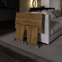 Ver mais imagens de Escrivaninha Mesa Escritório Dobrável 80cm com Rodízio ME4117