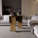 Ver imagem 2 de Escrivaninha Mesa Escritório Dobrável 80cm com Rodízio ME4117