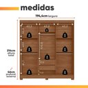 Ver imagem 7 de Guarda Roupas Casal com Espelho 6 Portas 2 Gavetas Talia