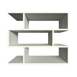 Nicho Zig Minimalista Branco Mdf Organizador Banheiro Lavanderia - Rufatto Decorações - 4