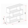 Nicho Zig Minimalista Branco Mdf Organizador Banheiro Lavanderia - Rufatto Decorações - 2