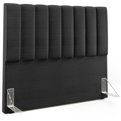 Cabeceira Cama Box Casal 140 cm Dália W01 Facto Preto Metalizado - Lyam Decor