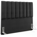 Ver imagem 1 de Cabeceira Cama Box Casal 140 cm Dália W01 Facto Preto Metalizado - Lyam Decor