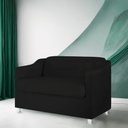 Ver imagem 2 de Namoradeira Decorativa Reforçada Recepção Suede Preto