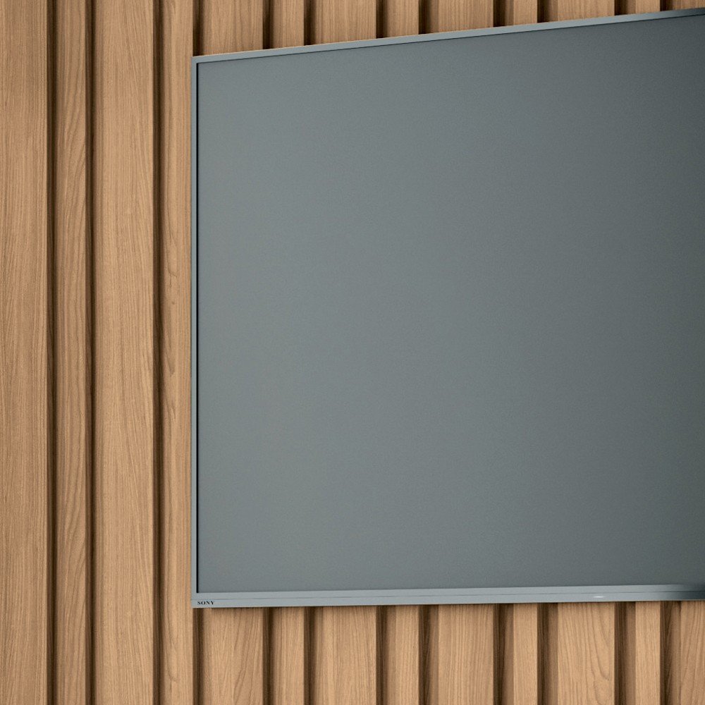 Estante Painel para Tv 60 Pol. Ripado com Led Natan H01 Off White/freijó - Mpozenato - 7