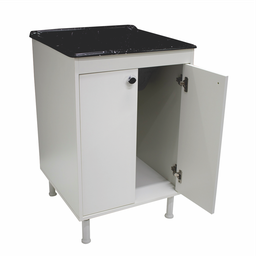 Tanque De Lavanderia Marmorite 40L Com Gabinete 100% Mdf - 5