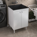 Ver imagem 6 de Tanque De Lavanderia Marmorite 40L Com Gabinete 100% Mdf