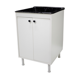 Tanque De Lavanderia Marmorite 40L Com Gabinete 100% Mdf - 1