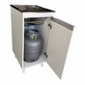 Gabinete De Lavanderia Para Botijão De Gás Com Tanque Inox - 1