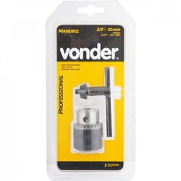 Mandril profissional 100 mm - 3/8" rosca 3/8" Vonder - 3