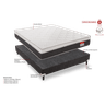 Conjunto Box Casal Molas Ensacadas Real 138x188x66 Reconflex - 2