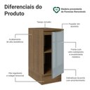 Ver imagem 2 de Balcão de Cozinha 35 Cm 1 Porta Rustic/cinza Lux Madesa Rustic/cinza