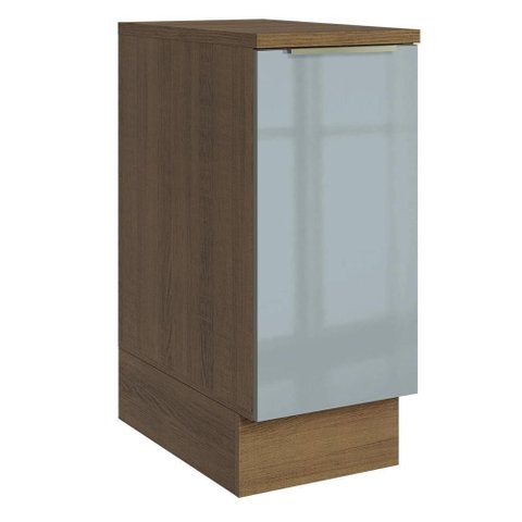 Balcão de Cozinha 35 Cm 1 Porta Rustic/cinza Lux Madesa Rustic/cinza