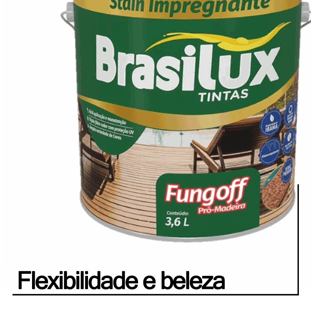 Verniz Fungoff Nogueira Brasilux 3,6 l - 4
