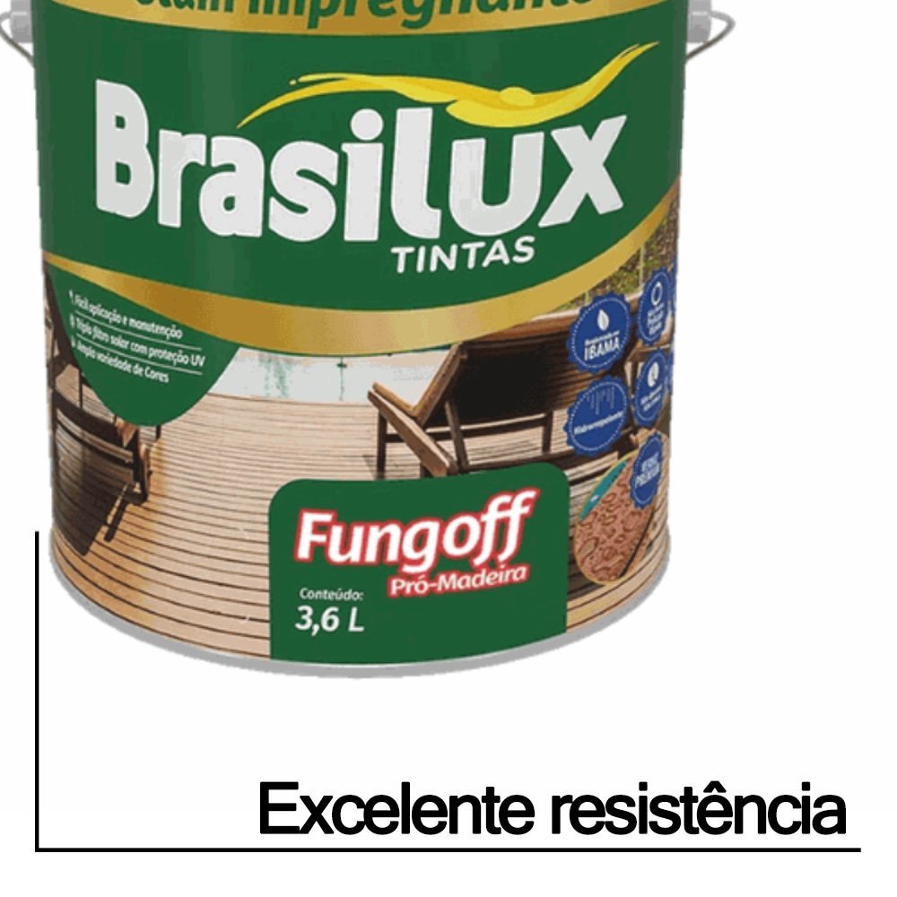 Verniz Fungoff Nogueira Brasilux 3,6 l - 3