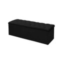 Ver imagem 3 de Kit Cabeceira e Calçadeira Baú Mirage Queen 160cm Renascer Decor:Preto
