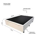Ver imagem 2 de Base Box Bau Casal Corino Linhão Branco 1,38x1,88 So1clique Cor Branco Linhão
