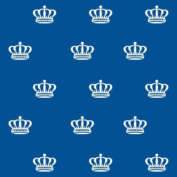 Papel de Parede Adesivo Lavável Coroas Brancas 9m - 1
