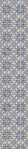 Papel de Parede Lavável Azulejo Português Vintage Azul 9m - 5