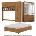 Ver imagem 1 de Guarda Roupa Sevilha Premium com Cama Casal Carioca Móveis Cinamomo