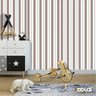 Papel De Parede Lavável Listrado Marrom E Cinza 15m - 6