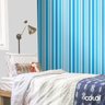 Papel De Parede Lavável Listrado Azul Claro E Branco 15m - 3