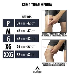 Joelheira de Compressão Sense Alasca - para todo tipo de esporte:P/Laranja/Unissex - 3