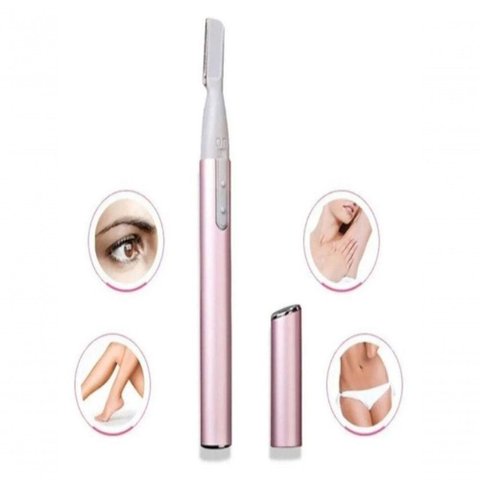 Depilador Feminino Portatil Aparador de Pelos Facial para Rosto e Corpo Caneta Rosa