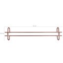 Ver imagem 3 de Conjunto 6 Organizadores Porta Taças 42cm Suportes para Pendurar Taças Rose Gold