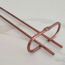 Ver imagem 6 de Conjunto 6 Organizadores Porta Taças 42cm Suportes para Pendurar Taças Rose Gold